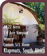 South Africa Wine Farm For Sale - Winery, Vineyard, Home, and Land For Sale