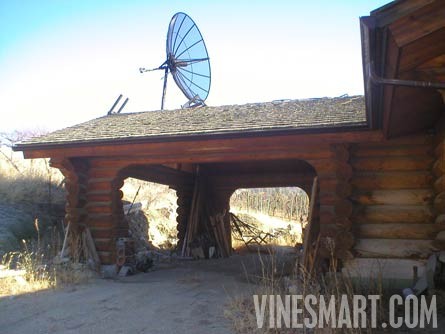 South Okanagan Valley, B.C. Canada - Vineyard and Large Log Cabin For Sale - Car Port / Pass Thru