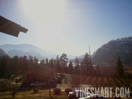 South Okanagan Valley, B.C. Canada - Vineyard and Large Log Cabin For Sale - Lake View